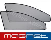 УАЗ Патриот (2005-2014) комплект бескрепёжныx защитных экранов Chiko magnet, передние боковые (Стандарт)
