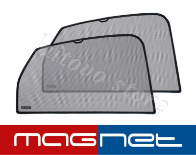 Subaru Tribeca (2006-2007) комплект бескрепёжныx защитных экранов Chiko magnet, задние боковые (Стандарт)